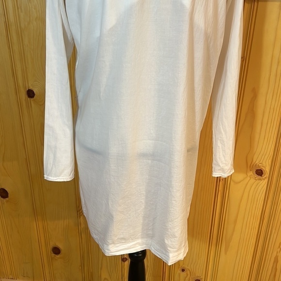 Pas De Calais Cream Linen Duster Jacket S-M - Picture 6 of 8